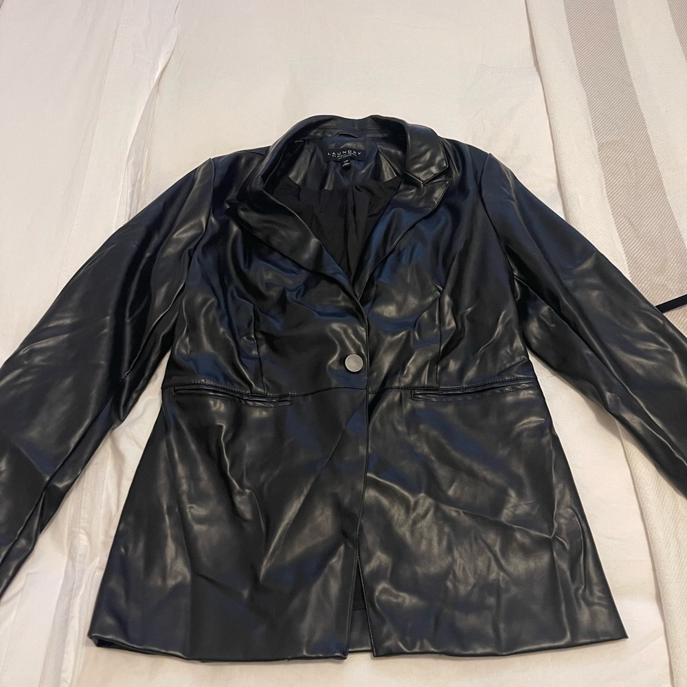 Black Faux Leather Jacket